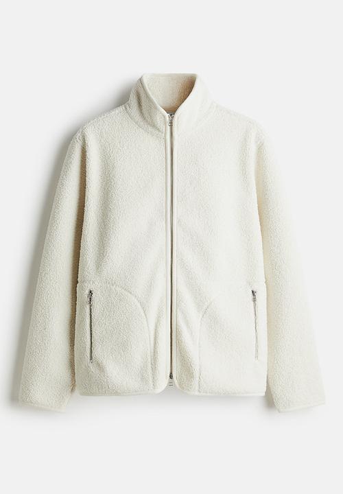 H&M - Regular fit teddy jacket - white