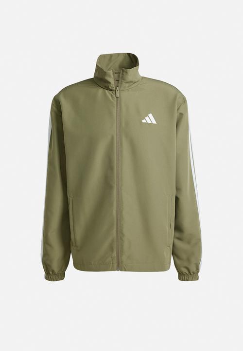 adidas Performance - Sportswear Basic 3-Stripes Woven Tracksuit set - Khaki