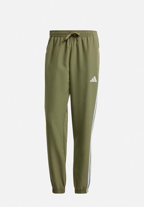 adidas Performance - Sportswear Basic 3-Stripes Woven Tracksuit set - Khaki