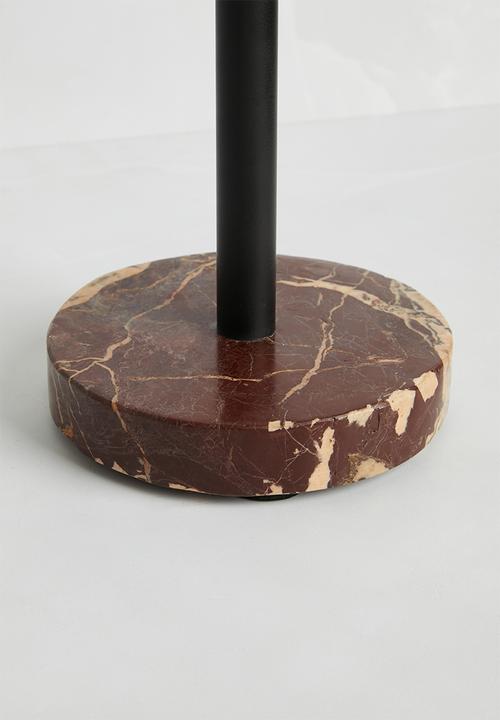 Sixth Floor - Nila marble paper towel holder - Choc