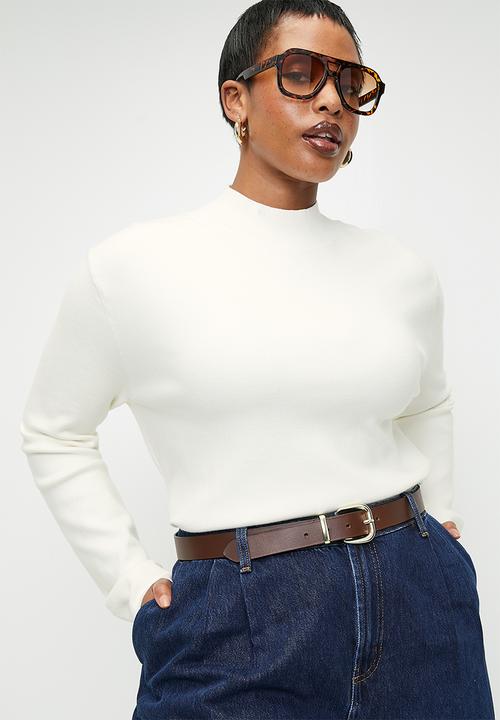 MANGO - Plus Sweater Tentacio - Light Beige