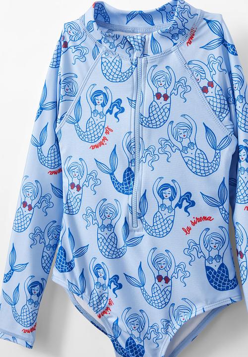 Cotton On - Lydia one piece - dawn blue/mermaid