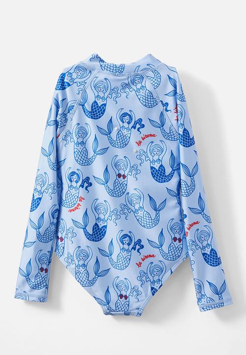 Cotton On - Lydia one piece - dawn blue/mermaid