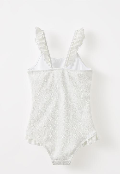 Cotton On - Heather one piece - vanilla crinkle/embroidered floral