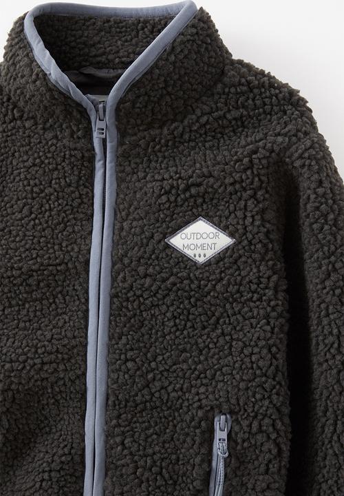 Cotton On - Seb sherpa jacket - phantom/steel