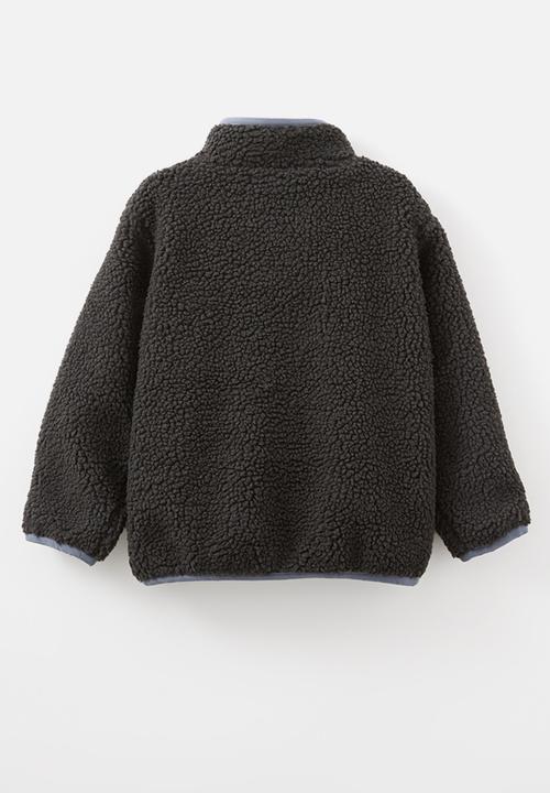 Cotton On - Seb sherpa jacket - phantom/steel