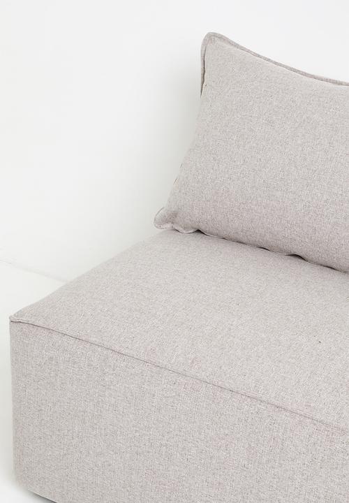 Zorora - Zola Loveseat No Arm (Slipper) With Cushion - Jordan Mushroom