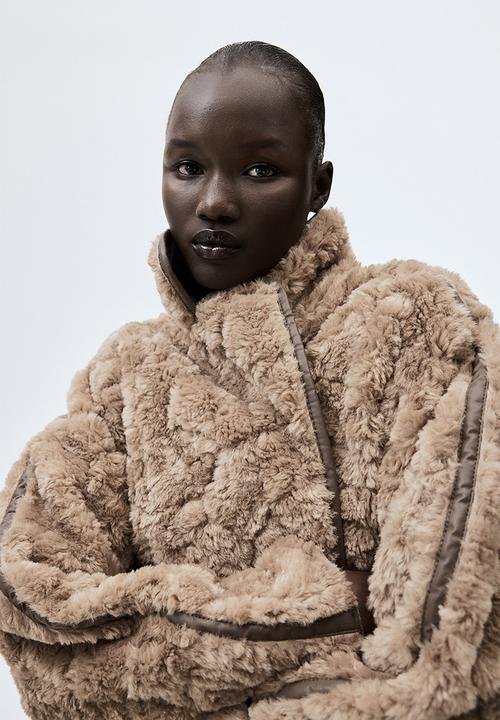 H&M - Fluffy coat - beige