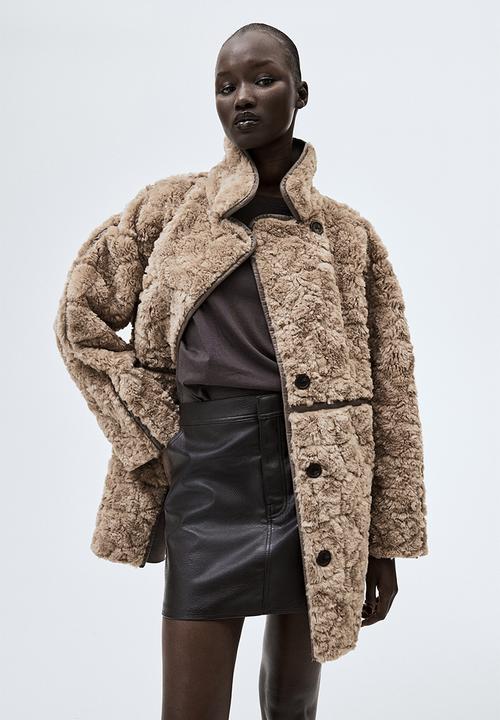 H&M - Fluffy coat - beige