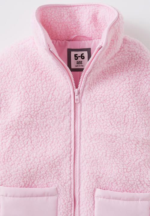 Cotton On - Sophia teddy jacket - fairy pink
