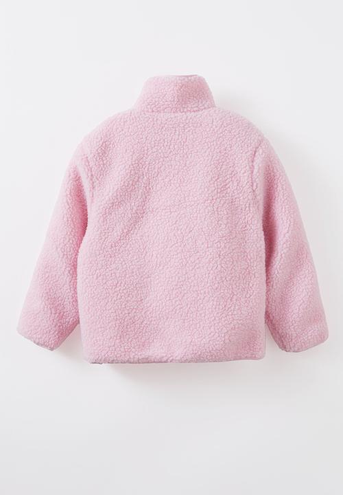Cotton On - Sophia teddy jacket - fairy pink