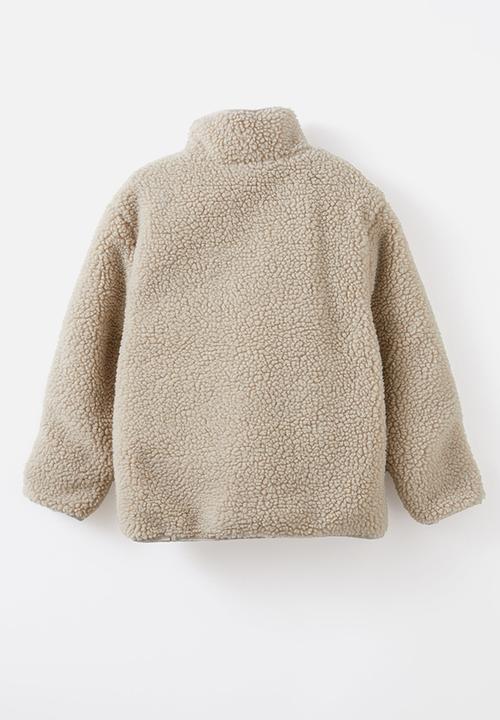 Cotton On - Sophia teddy jacket - rainy day