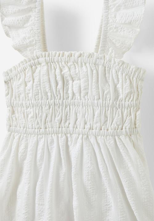 Cotton On - Frankie flutter sleeve dress - white