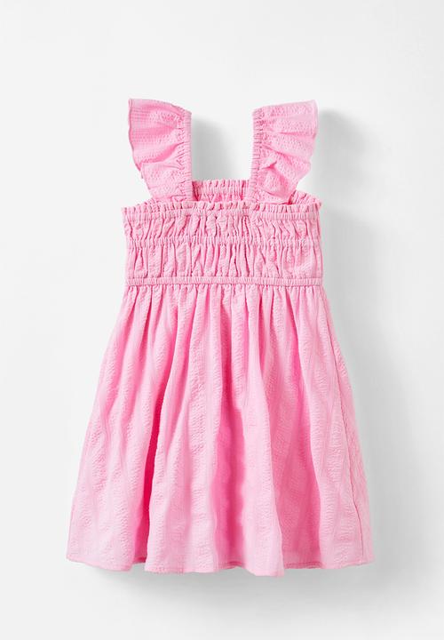 Cotton On - Frankie flutter sleeve dress - fairy pink