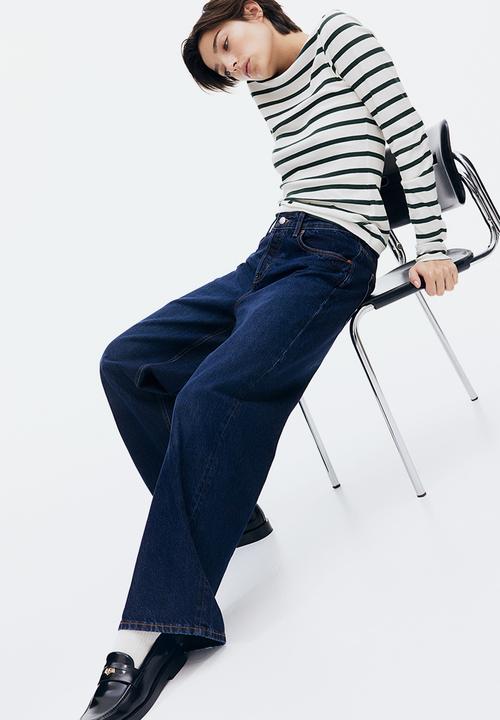 H&M - Wide jeans - dark denim blue