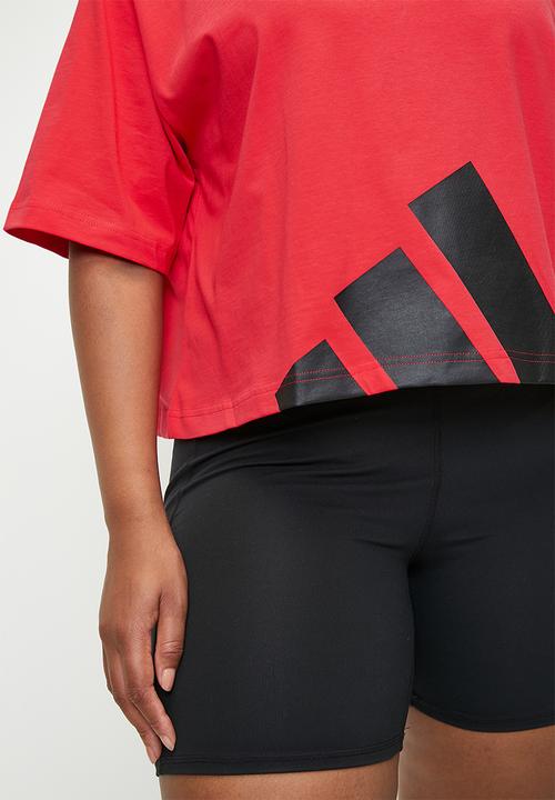 adidas Performance - Plus W Bl Sj Bf T - Pure Ruby/Black