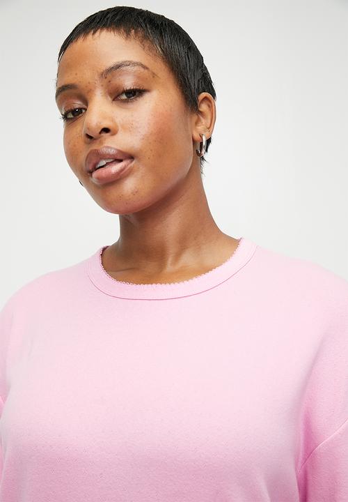 Cotton On - Plus Pointelle Long Sleeve Sleep Set - Pink Dusk