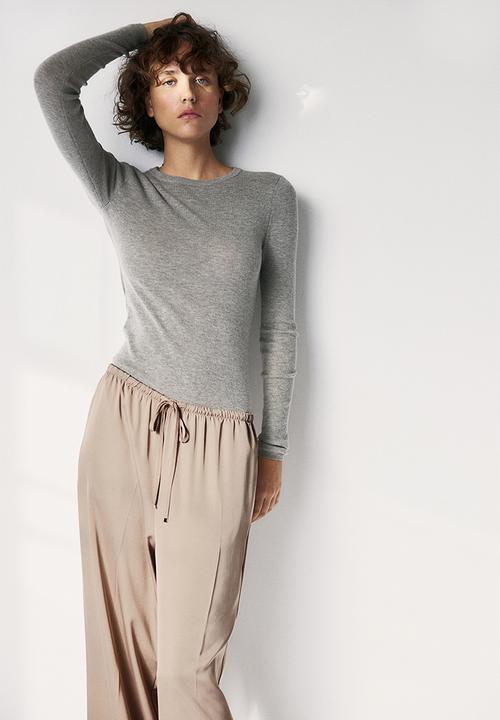 H&M - Wide drawstring trousers - beige