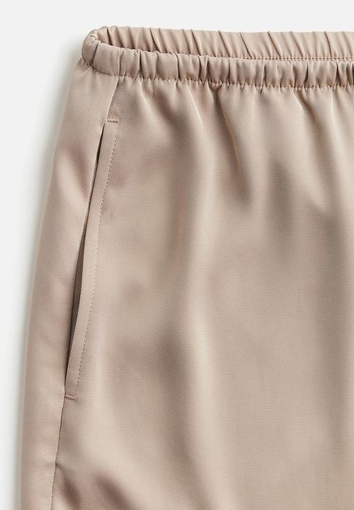 H&M - Wide drawstring trousers - beige
