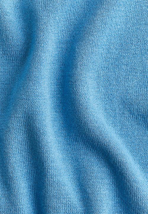 H&M - Fine-knit polo-neck top - blue