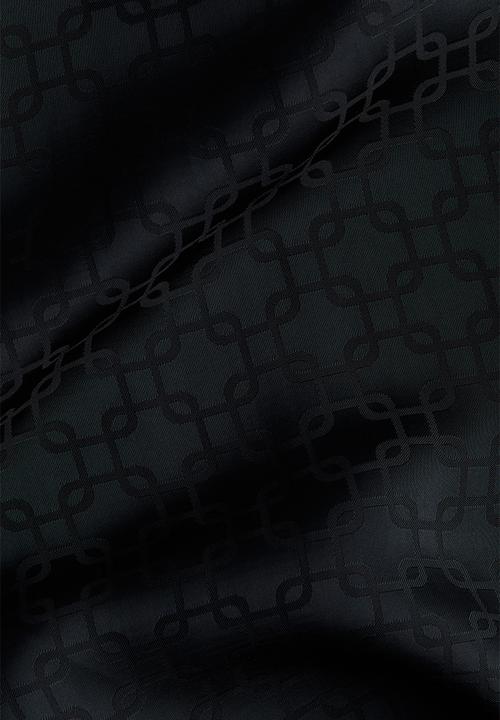 H&M - Wide drawstring trousers - navy blue patterned