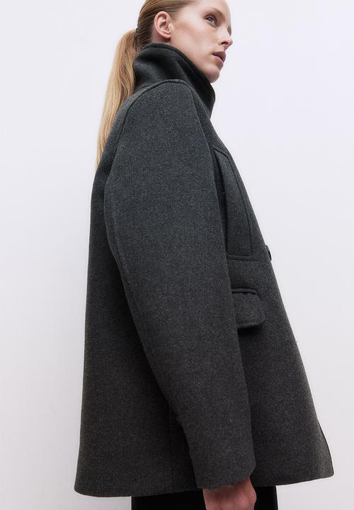H&M - High-collar jacket - dark grey
