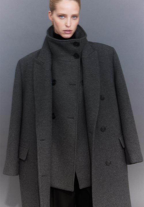 H&M - High-collar jacket - dark grey