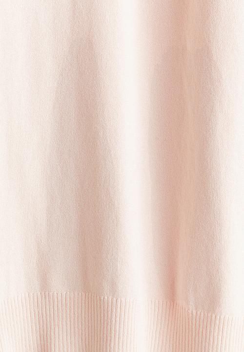 H&M - Fine-knit t-shirt - light pink