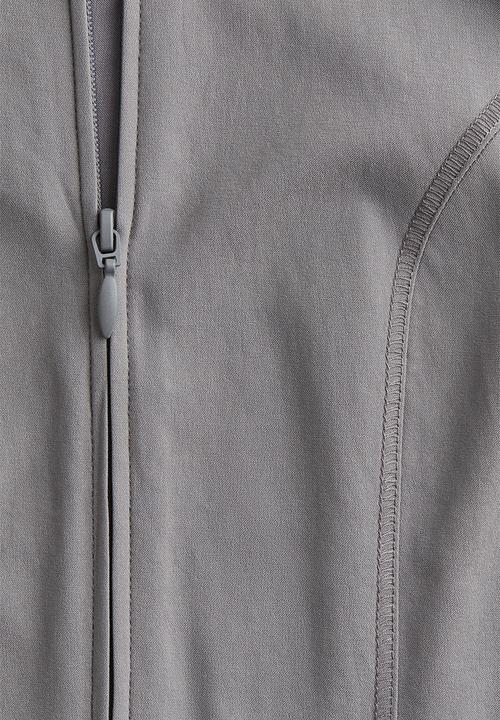 H&M - Collared zip-through top - grey