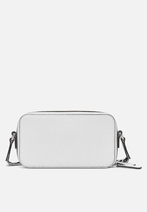 GUESS - Amanza mini crossbody top zip - white multi