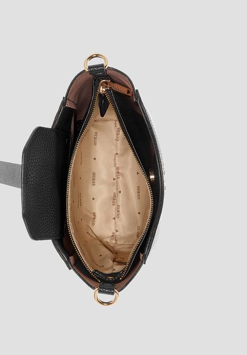 GUESS - Brenton sm grlfriend bucket bag - black