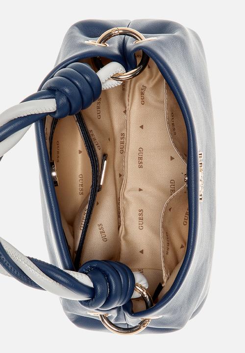 GUESS - Cruise vibe top handle cross-body bag - navy/white