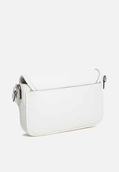 GUESS - Haddington mini crossbody flap - white