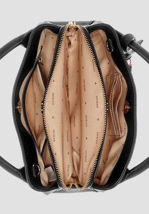 GUESS - Fedana sml girlfriend satchel tote bag -black