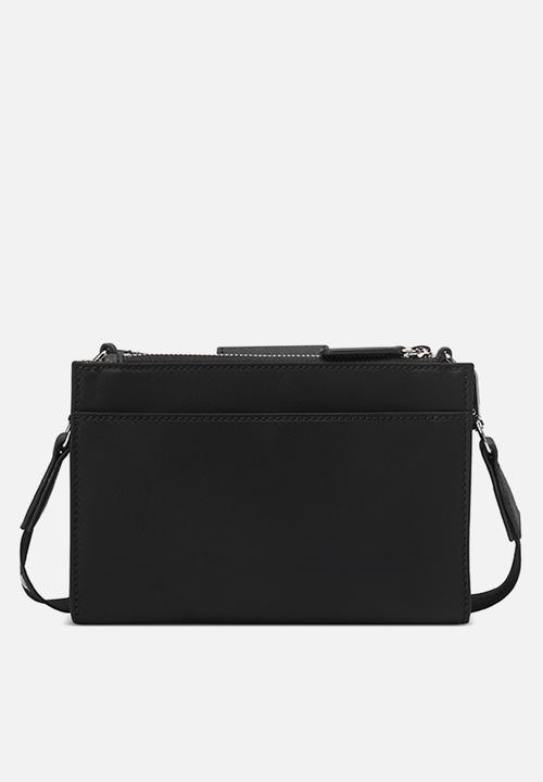GUESS - Madix mini top zip crossbody bag - black
