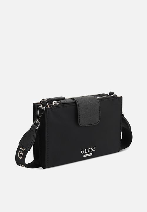 GUESS - Madix mini top zip crossbody bag - black