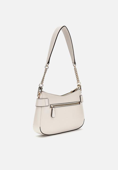 GUESS - Lorelei top zip shoulder bag - bone