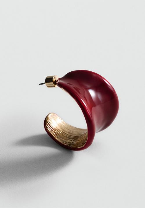 MANGO - Earrings erin - red