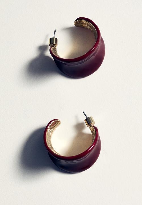 MANGO - Earrings erin - red