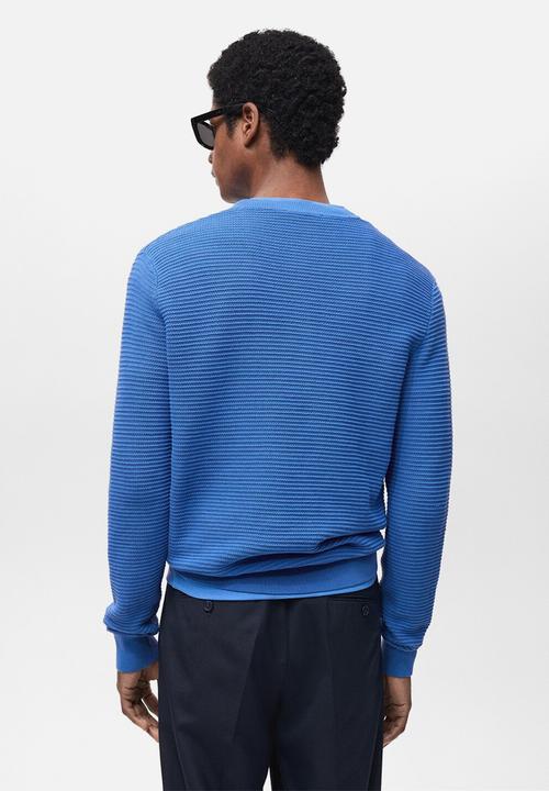 MANGO - Sweater salas - whitish-blue