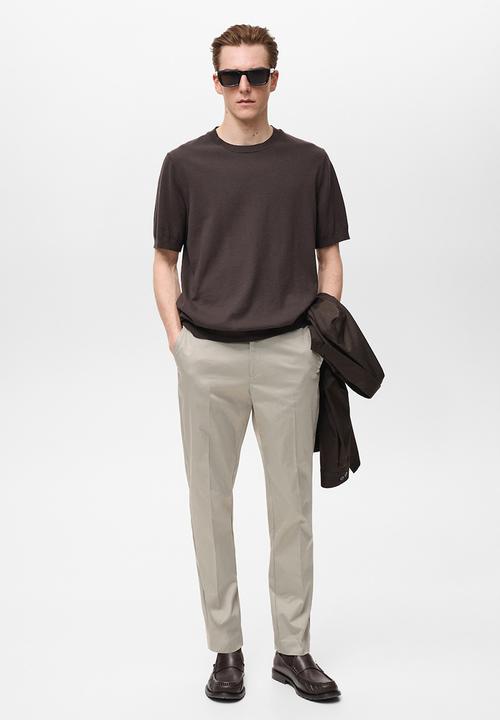 MANGO - Trousers dublino - ice-white 