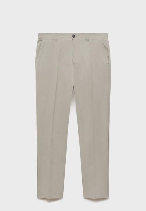 MANGO - Trousers dublino - ice-white 