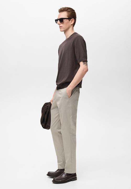 MANGO - Trousers dublino - ice-white 