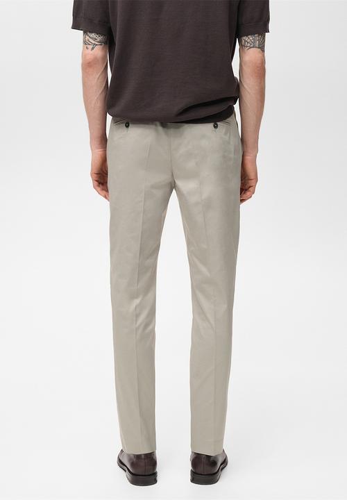 MANGO - Trousers dublino - ice-white 