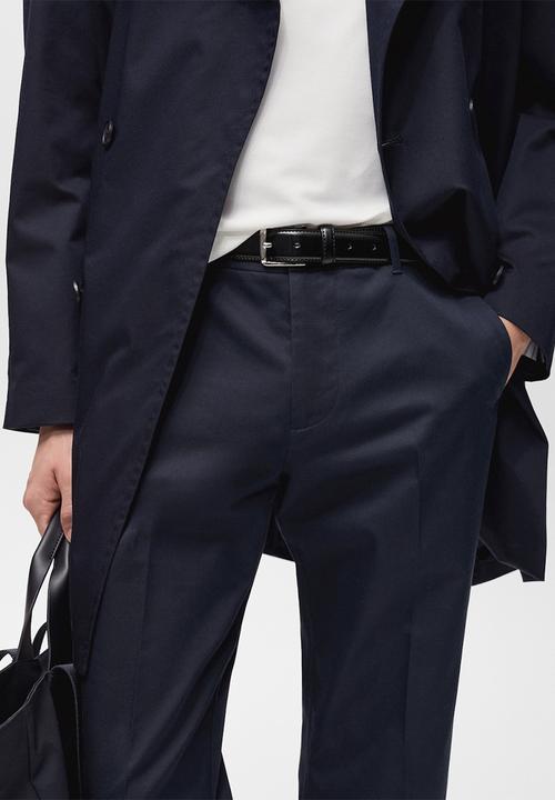 MANGO - Trousers dublino - navy blue 