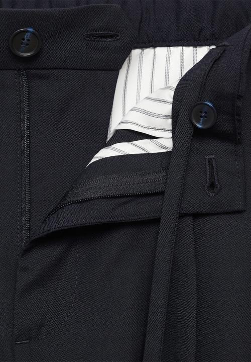 MANGO - Trousers tropical - navy blue