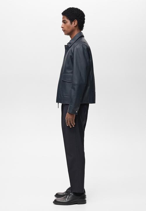 MANGO - Trousers tropical - navy blue