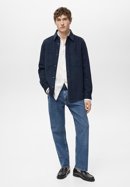 MANGO - Overshirt jay - navy