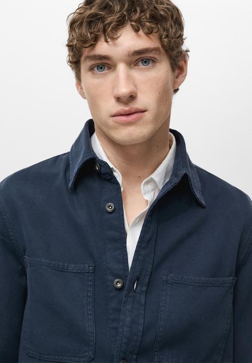 MANGO - Overshirt jay - navy