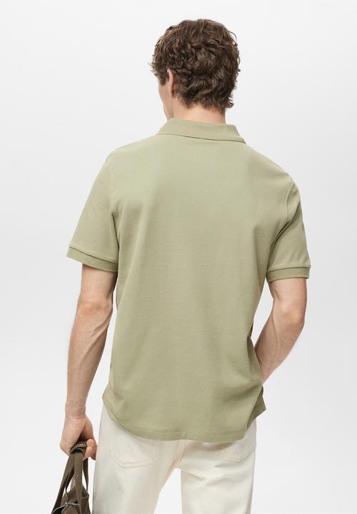 MANGO - Poloshirt rea - khaki